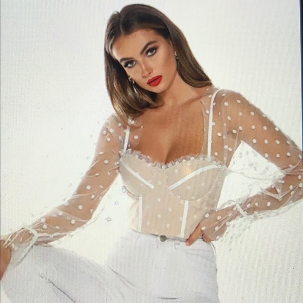 Runaway The Label Chloe Top - White Spot